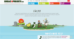 Desktop Screenshot of gaelic4parents.com
